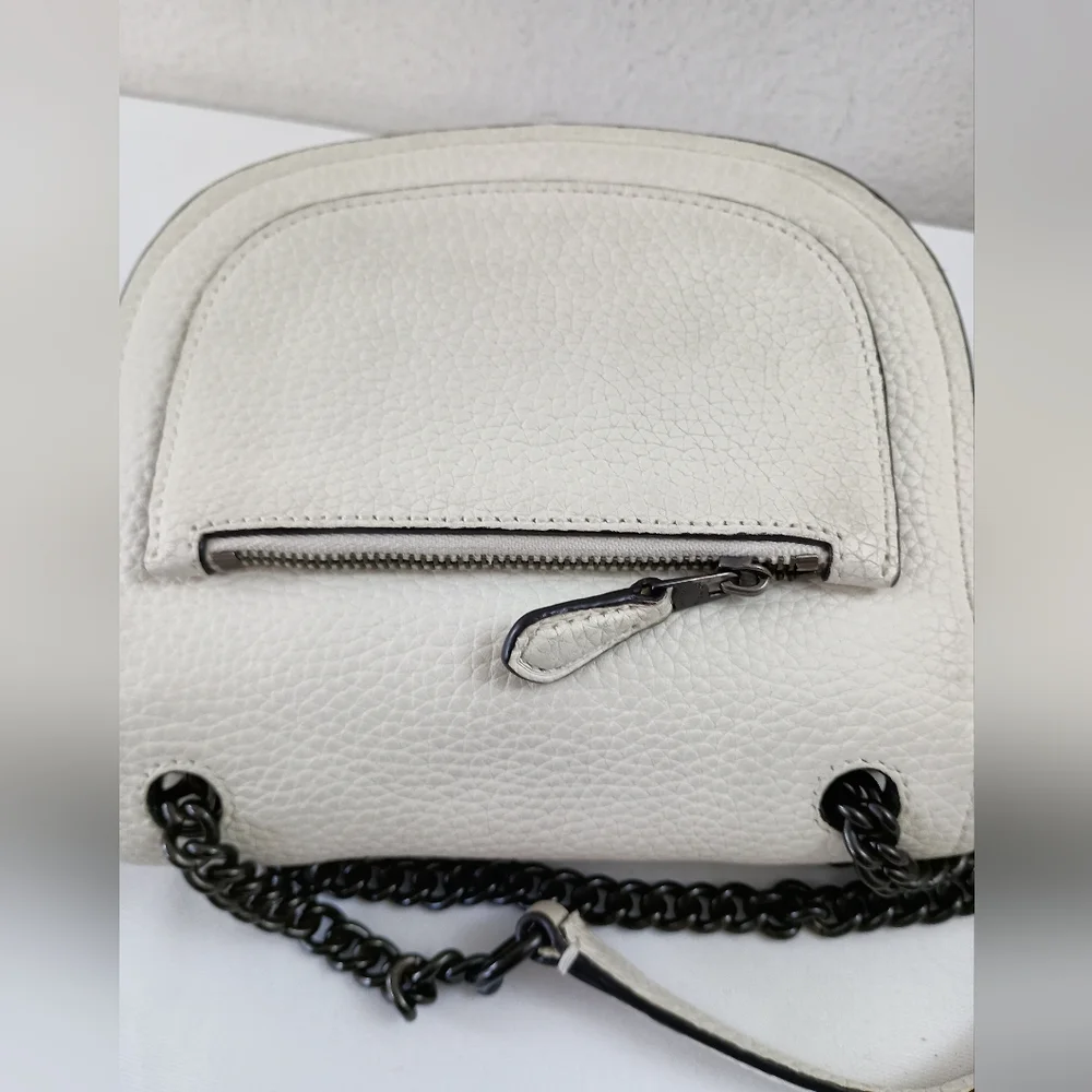 Coach Rip n Repair Shadow Crossbody 36976 Parchment Leather, Black Copper in EUC